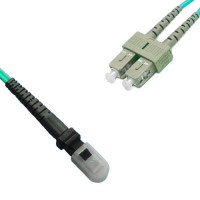 Indoor Armored Duplex MTRJ/UPC to SC/UPC Patch Cord OM3 50/125 MM