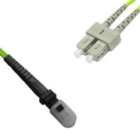 Indoor Armored Duplex MTRJ/UPC to SC/UPC Patch Cord OM5 50/125 MM