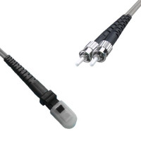 Indoor Armored Duplex MTRJ/UPC to ST/UPC Patch Cord 50/125 Multimode