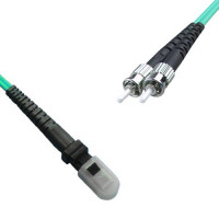 Indoor Armored Duplex MTRJ/UPC to ST/UPC Patch Cord OM3 50/125 MM