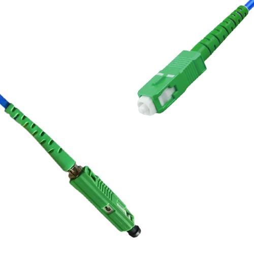 Indoor Armored Simplex MU/APC to SC/APC Patch Cord 9/125 Singlemode