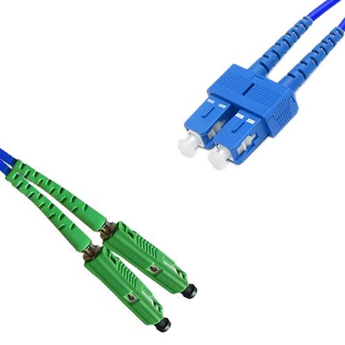 Indoor Armored Duplex MU/APC to SC/UPC Patch Cord OS2 9/125 Singlemode