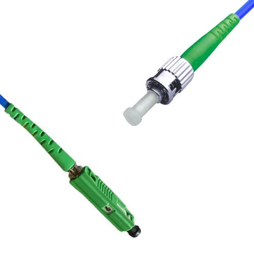 Indoor Armored Simplex MU/APC to ST/APC Patch Cord 9/125 Singlemode