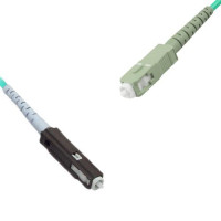 Indoor Armored Simplex MU/UPC to SC/UPC Patch Cord OM3 50/125 MM