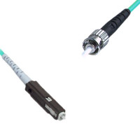 Indoor Armored Simplex MU/UPC to ST/UPC Patch Cord OM3 50/125 MM