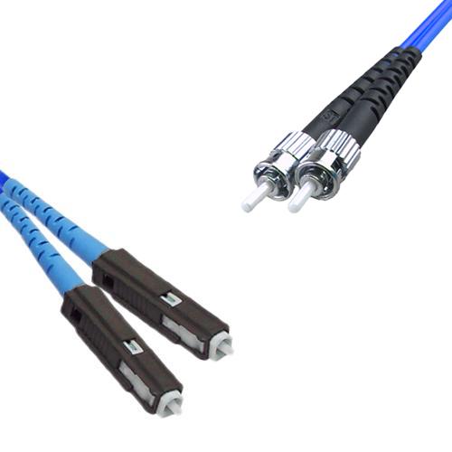 Indoor Armored Duplex MU/UPC to ST/UPC Patch Cord OS2 9/125 Singlemode