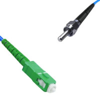 Indoor Armored Simplex SC/APC to SMA905/UPC Patch Cord 9/125 SM