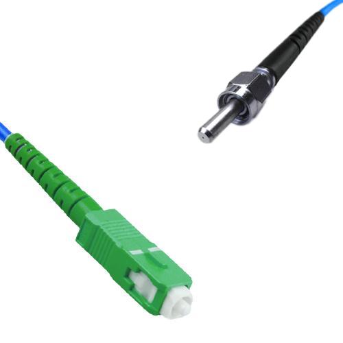 Indoor Armored Simplex SC/APC to SMA905/UPC Patch Cord 9/125 SM