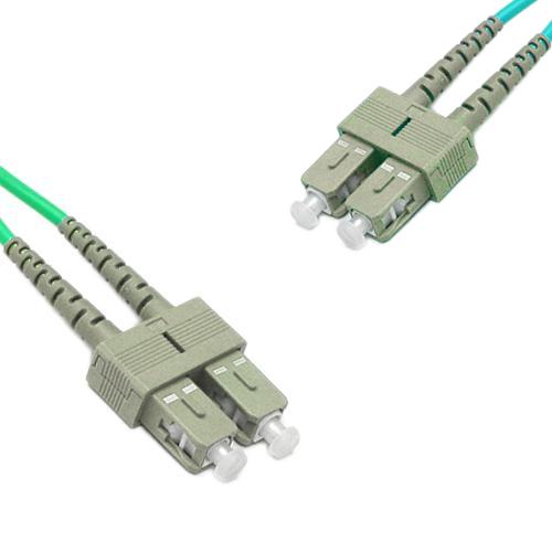 Indoor Armored Duplex SC/UPC to SC/UPC Patch Cord OM3 50/125 Multimode