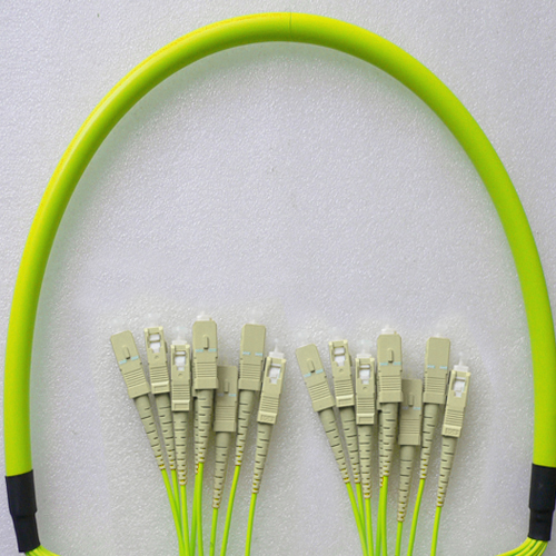 Indoor Armored 8 Fiber SC/UPC to SC/UPC Patch Cord OM5 50/125 MM