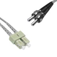 Indoor Armored Duplex SC/UPC to SMA905/UPC Patch Cord 50/125 Multimode