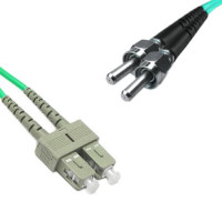 Indoor Armored Duplex SC/UPC to SMA905/UPC Patch Cord OM3 50/125 MM