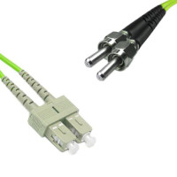 Indoor Armored Duplex SC/UPC to SMA905/UPC Patch Cord OM5 50/125 MM