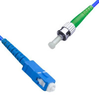 Indoor Armored Simplex SC/UPC to ST/APC Patch Cord 9/125 Singlemode