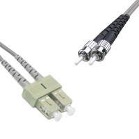 Indoor Armored Duplex SC/UPC to ST/UPC Patch Cord 62.5/125 Multimode