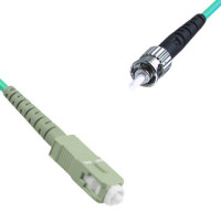 Indoor Armored Simplex SC/UPC to ST/UPC Patch Cord OM3 50/125 MM