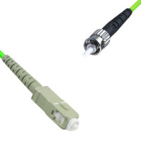 Indoor Armored Simplex SC/UPC to ST/UPC Patch Cord OM5 50/125 MM