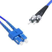 Indoor Armored Duplex SC/UPC to ST/UPC Patch Cord OS2 9/125 Singlemode