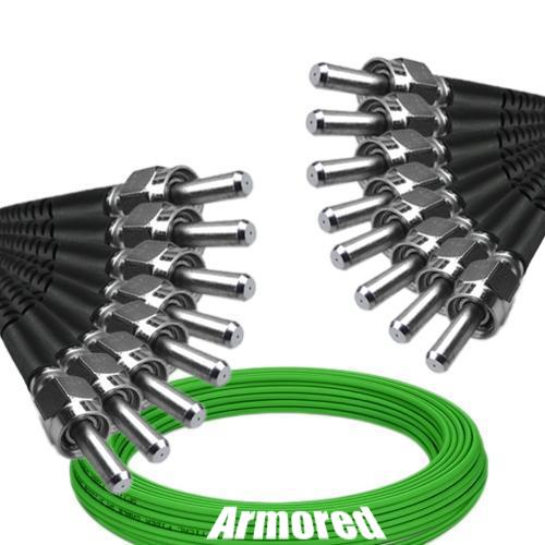 Indoor Armored 8 Fiber SMA905/UPC-SMA905/UPC Patch Cord OM5 50/125 MM