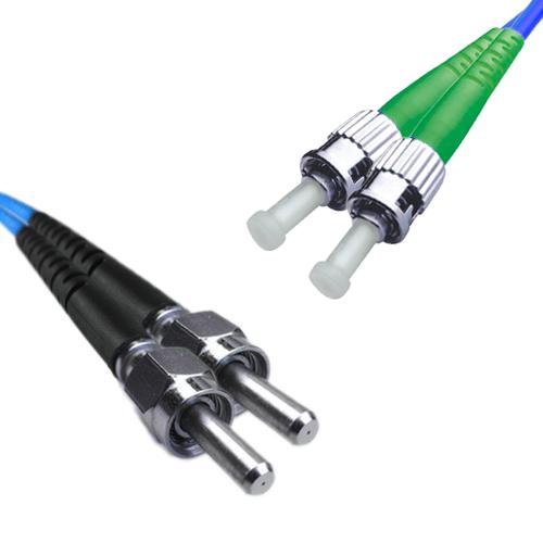 Indoor Armored Duplex SMA905/UPC to ST/APC Patch Cord 9/125 Singlemode