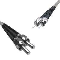Indoor Armored Duplex SMA905/UPC to ST/UPC Patch Cord 62.5/125 MM
