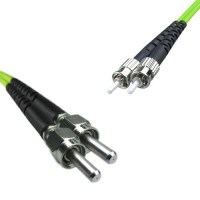 Indoor Armored Duplex SMA905/UPC to ST/UPC Patch Cord OM5 50/125 MM
