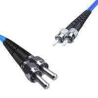 Indoor Armored Duplex SMA905/UPC to ST/UPC Patch Cord 9/125 Singlemode