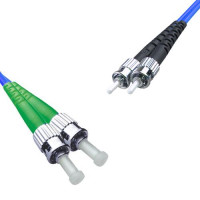 Indoor Armored Duplex ST/APC to ST/UPC Patch Cord OS2 9/125 Singlemode