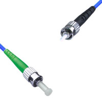 Indoor Armored Simplex ST/APC to ST/UPC Patch Cord 9/125 Singlemode