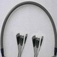 Indoor Armored 6 Fiber ST/UPC to ST/UPC Patch Cord 62.5/125 Multimode