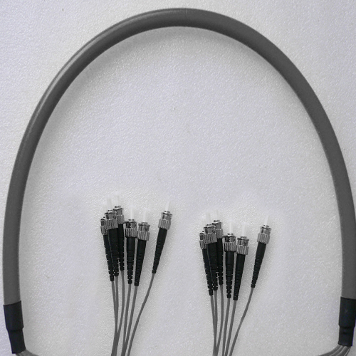 Indoor Armored 6 Fiber ST/UPC to ST/UPC Patch Cord 62.5/125 Multimode