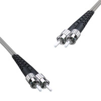 Indoor Armored Duplex ST/UPC to ST/UPC Patch Cord 62.5/125 Multimode