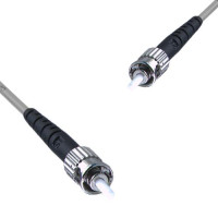 Indoor Armored Simplex ST/UPC to ST/UPC Patch Cord 62.5/125 Multimode