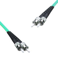 Indoor Armored Duplex ST/UPC to ST/UPC Patch Cord OM3 50/125 Multimode