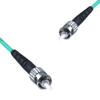 Indoor Armored Simplex ST/UPC to ST/UPC Patch Cord OM3 50/125 MM