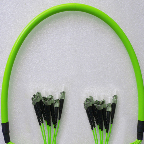 Indoor Armored 8 Fiber ST/UPC to ST/UPC Patch Cord OM5 50/125 MM