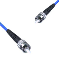 Indoor Armored Simplex ST/UPC to ST/UPC Patch Cord 9/125 Singlemode