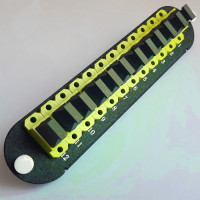 144 Fiber MPO CCH Compatible Adapter Panel Key Up-Down Yellow 12 Port