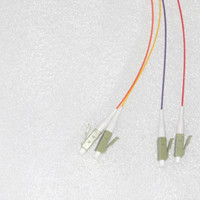 4 Fiber LC/UPC Color Coded Pigtails OM1 62.5/125 Multimode