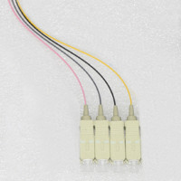 4 Fiber SC/UPC Color Coded Pigtails OM5 50/125 Multimode