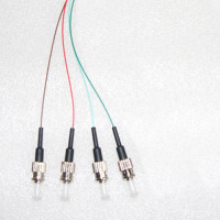 4 Fiber ST/UPC Color Coded Pigtails OM5 50/125 Multimode