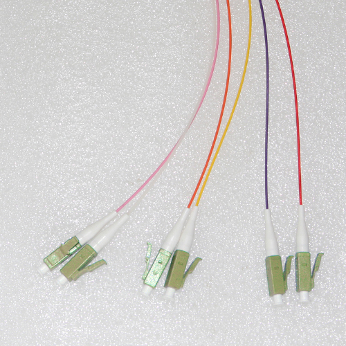 6 Fiber LC/UPC Color Coded Pigtails OM1 62.5/125 Multimode