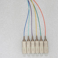 6 Fiber SC/UPC Color Coded Pigtails OM5 50/125 Multimode
