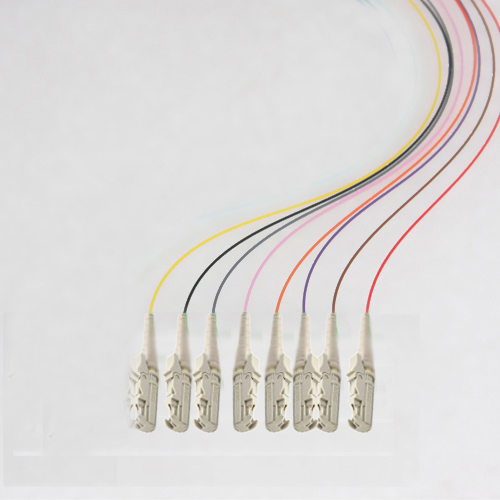 8 Fiber E2000/UPC Color Coded Pigtails OM5 50/125 Multimode