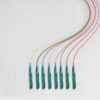 8 Fiber E2000/UPC Color Coded Pigtails OS2 9/125 Singlemode