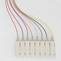 8 Fiber SC/UPC Color Coded Pigtails OM3 50/125 Multimode