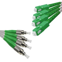 Indoor Drop Cable 4 Fiber FC/APC to SC/APC G657A 9/125 Singlemode