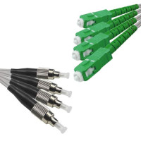 Indoor Drop Cable 4 Fiber FC/UPC to SC/APC G657A 9/125 Singlemode