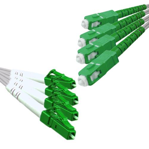 Indoor Drop Cable 4 Fiber LC/APC to SC/APC G657A 9/125 Singlemode