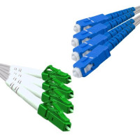 Indoor Drop Cable 4 Fiber LC/APC to SC/UPC G657A 9/125 Singlemode